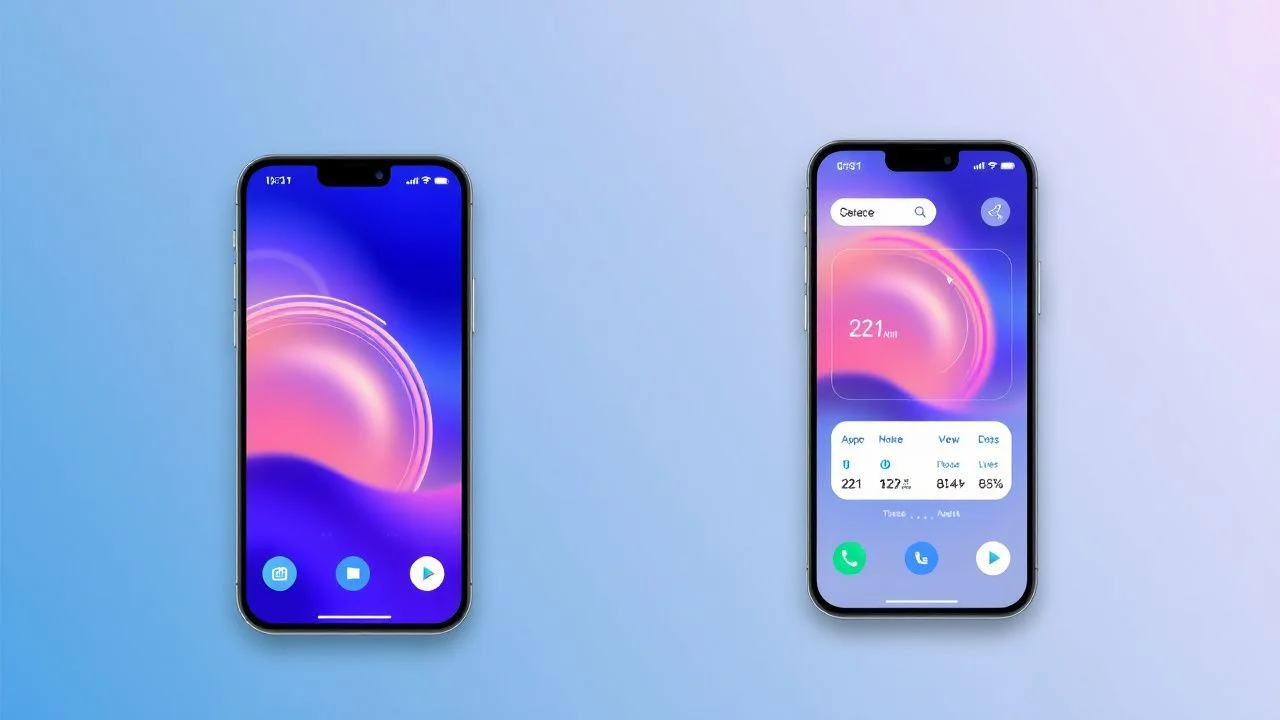 UI/UX design for a mobile app